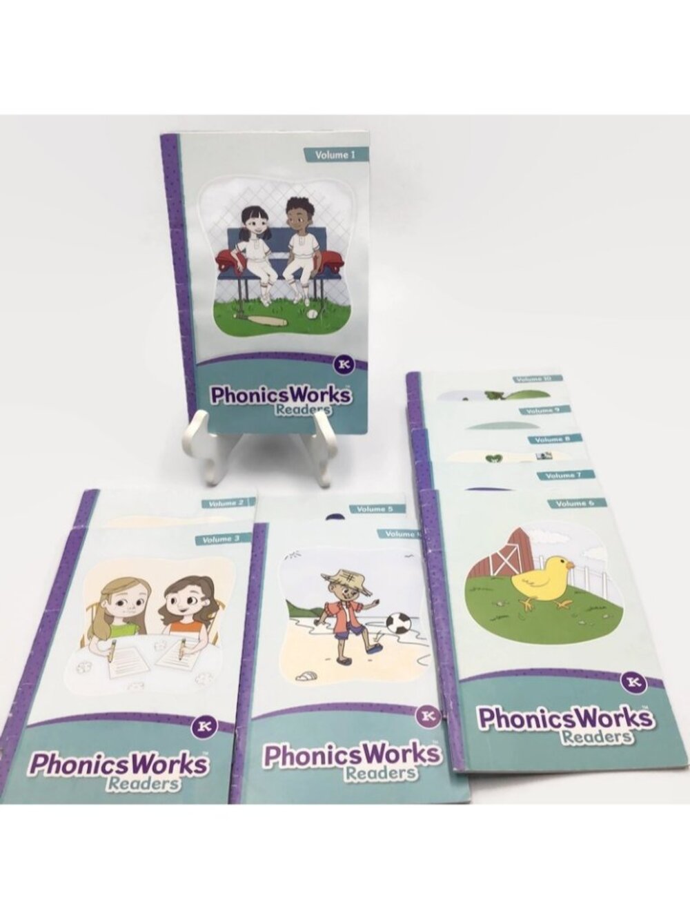 Phonics Works Readers Vol 1-10 Kindergarten Learn To Read Book Set K12